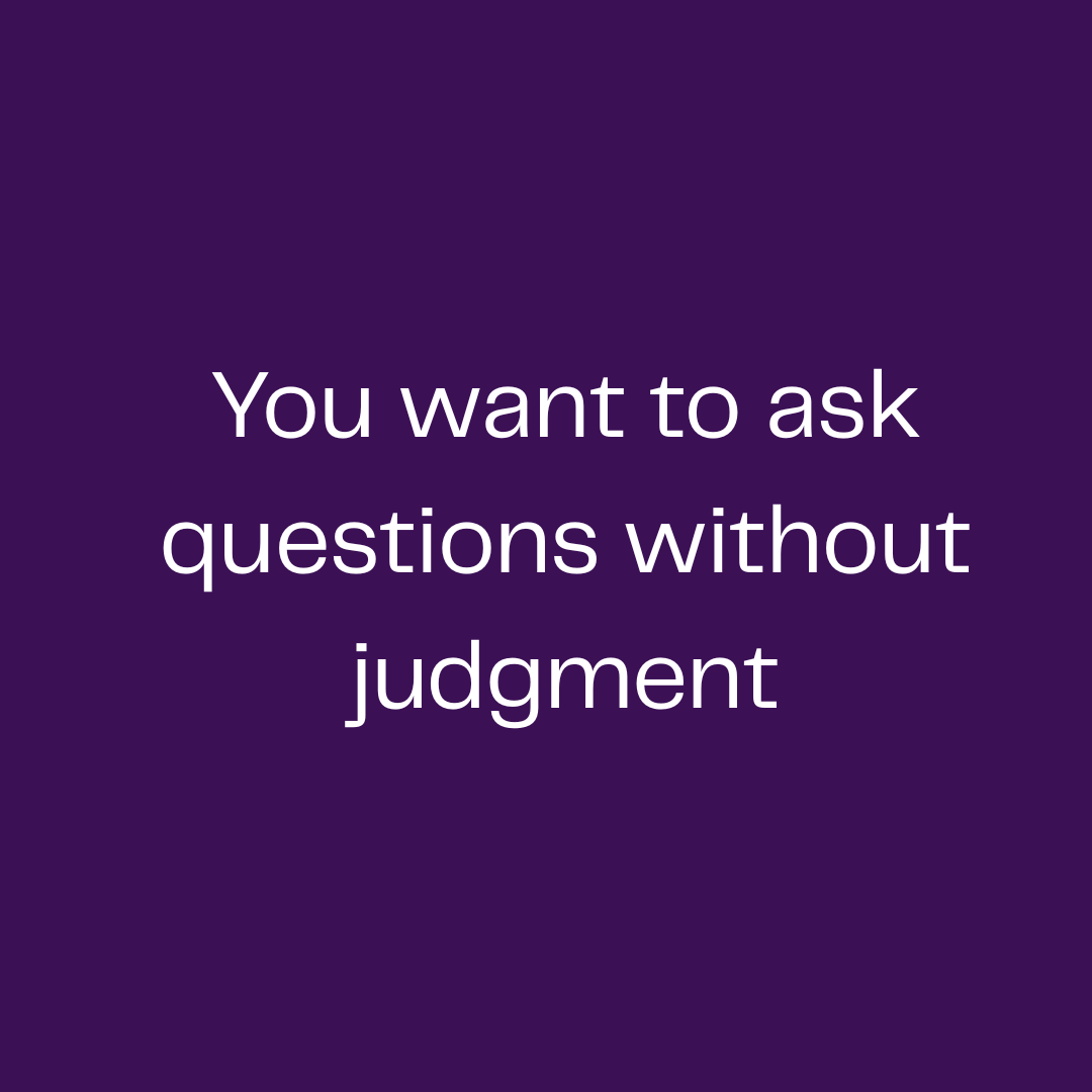 Box on homepage titled "who this mentorship is for': showing a person seeking guidance, representing someone who wants to ask questions without judgment, ideal for those exploring psychic abilities, and meditation for psychic development.