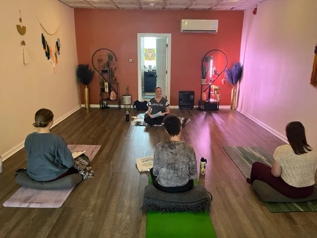 Psychic mentor Brandi Van leading a live training on intuitive and mediumship development”