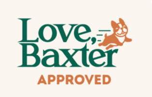 Love Baxter Approved logo showing Brandi Van as a certified pet psychic and pet medium for intuitive readings.