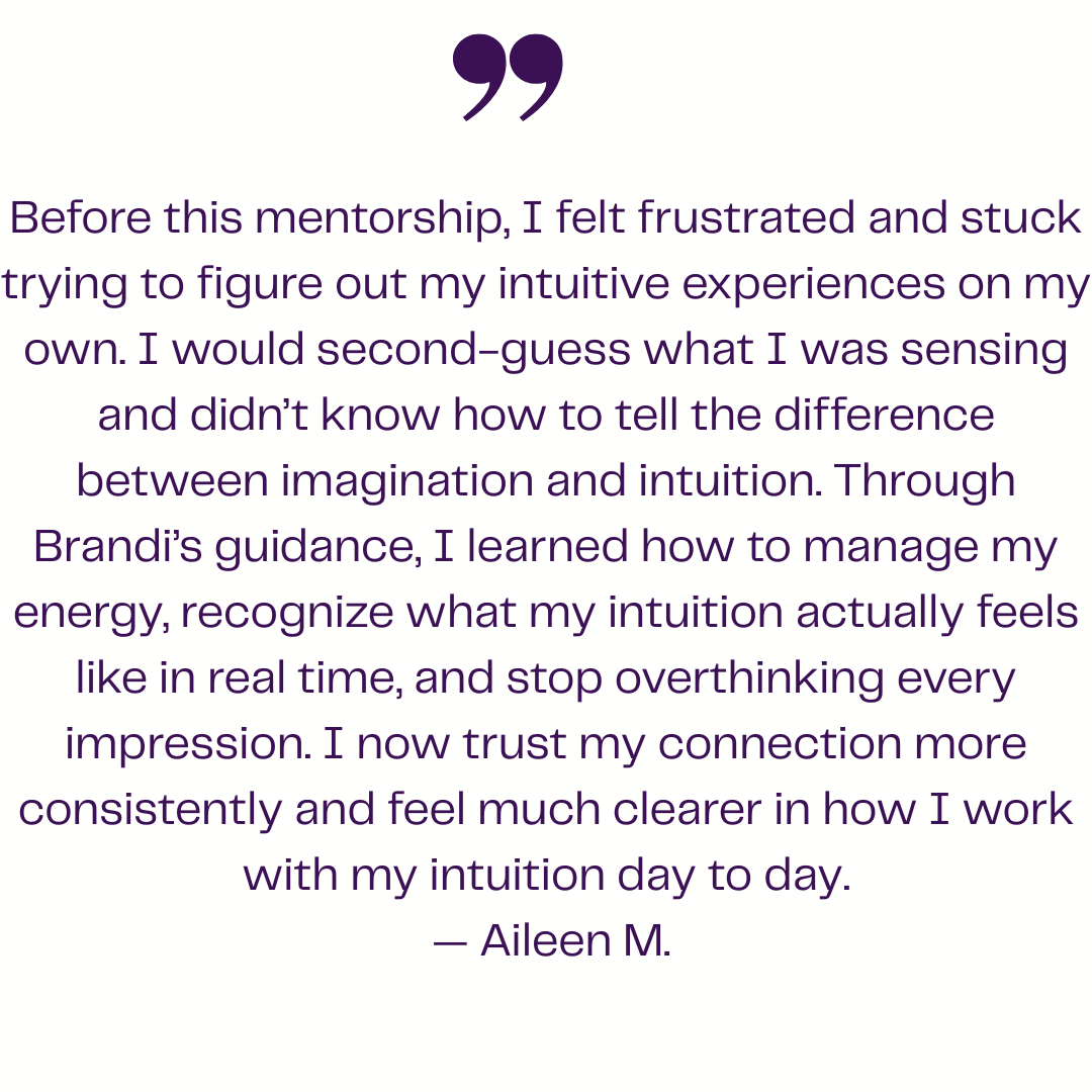 Client testimonial from psychic development course showing transformation in meditation for psychic development and learning how to build psychic abilities through structured mediumship course guidance.