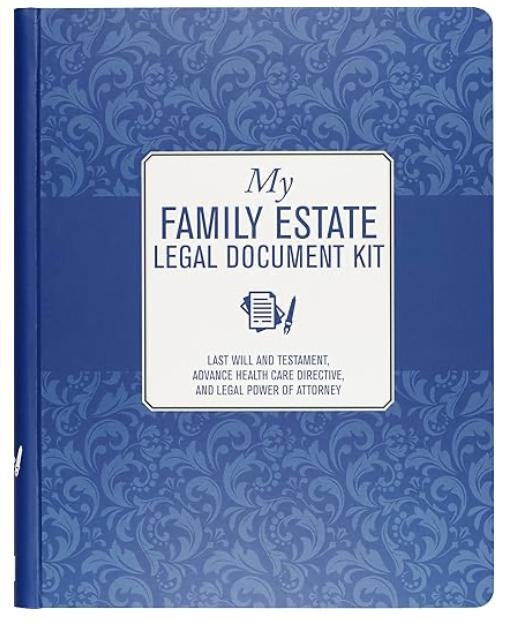 My Family Estate Legal Document Kit (includes Last Will and Testament, Health Care Proxy, and Legal Power of Attorney)