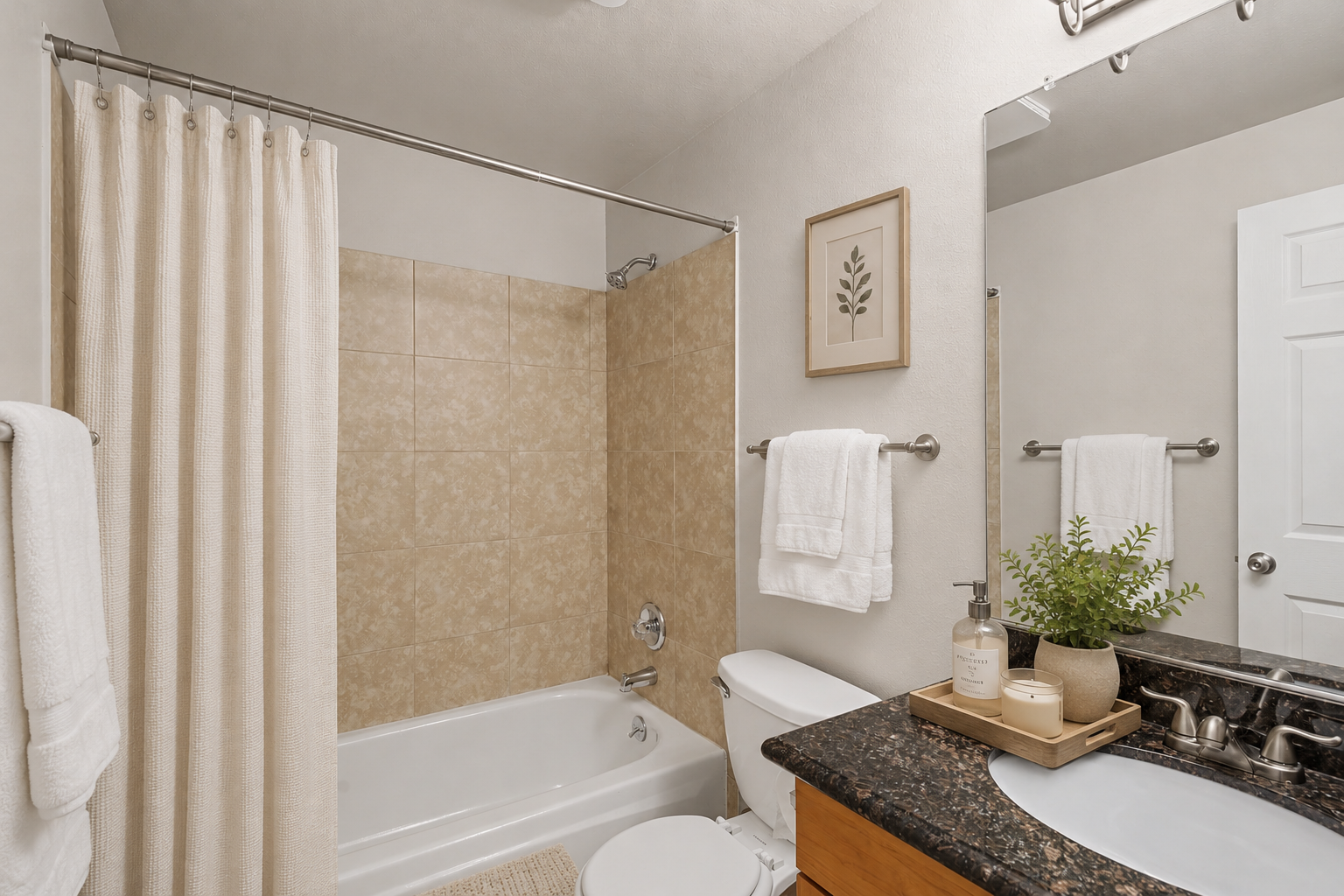 2nd bathroom virtually staged