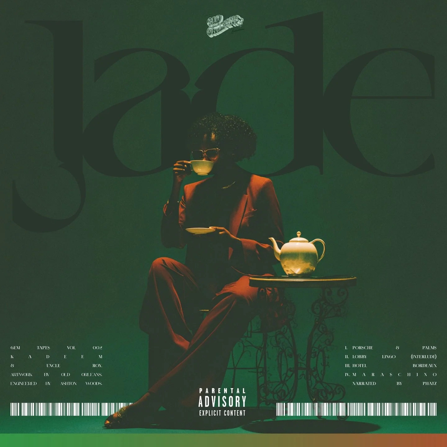Happy Jade Day 🏆🏆🏆
My new project Jade is out now on all streaming platforms

Fully produced by @kadeeeem 
Narrated by @phatphaze 
Engineered by @woods.sndz 

Some good luxury raps to get ya week going, comment &amp; tell me ya favorite bar/song
