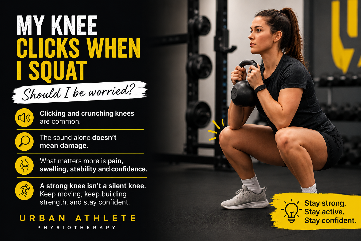My Knee Clicks When I Squat — Should I Be Worried?