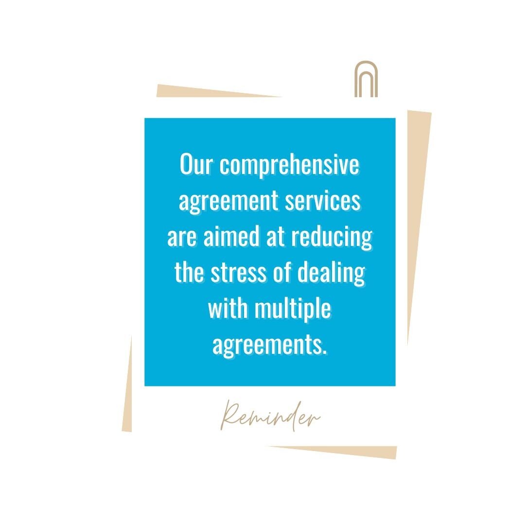 At Schmidt Law LLC, our comprehensive agreement services are aimed at reducing the stress of dealing with multiple agreements. 

Interested in discussing contracts or protecting your business with us? Schedule a call using the link in our bio! or DM 
