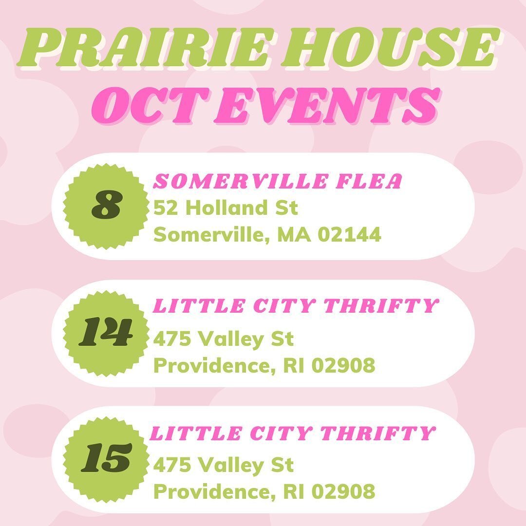 October has been busy already!!! Catch us at @somervilleflea this Sunday and then @littlecitythrifty the following weekend !!