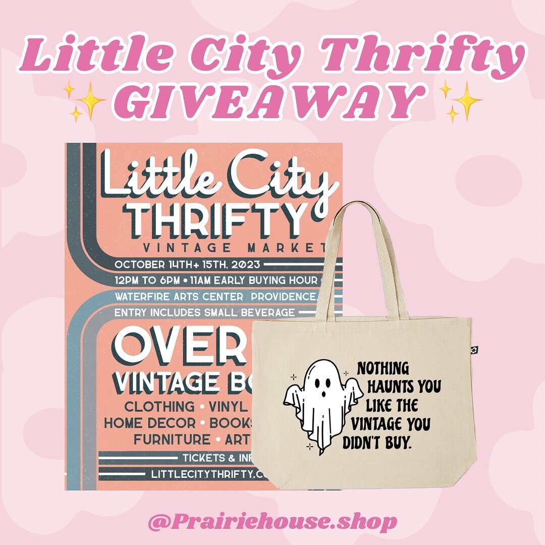 ✨GIVEAWAY CLOSED✨

@littlecitythrifty is RIGHT around the corner (9 days to be exact, but who&rsquo;s counting 😅😂) and we are PUMPED to be back vending at this amazing one of a kind event!

To celebrate we are giving away 2 Early Buying Hour ticket
