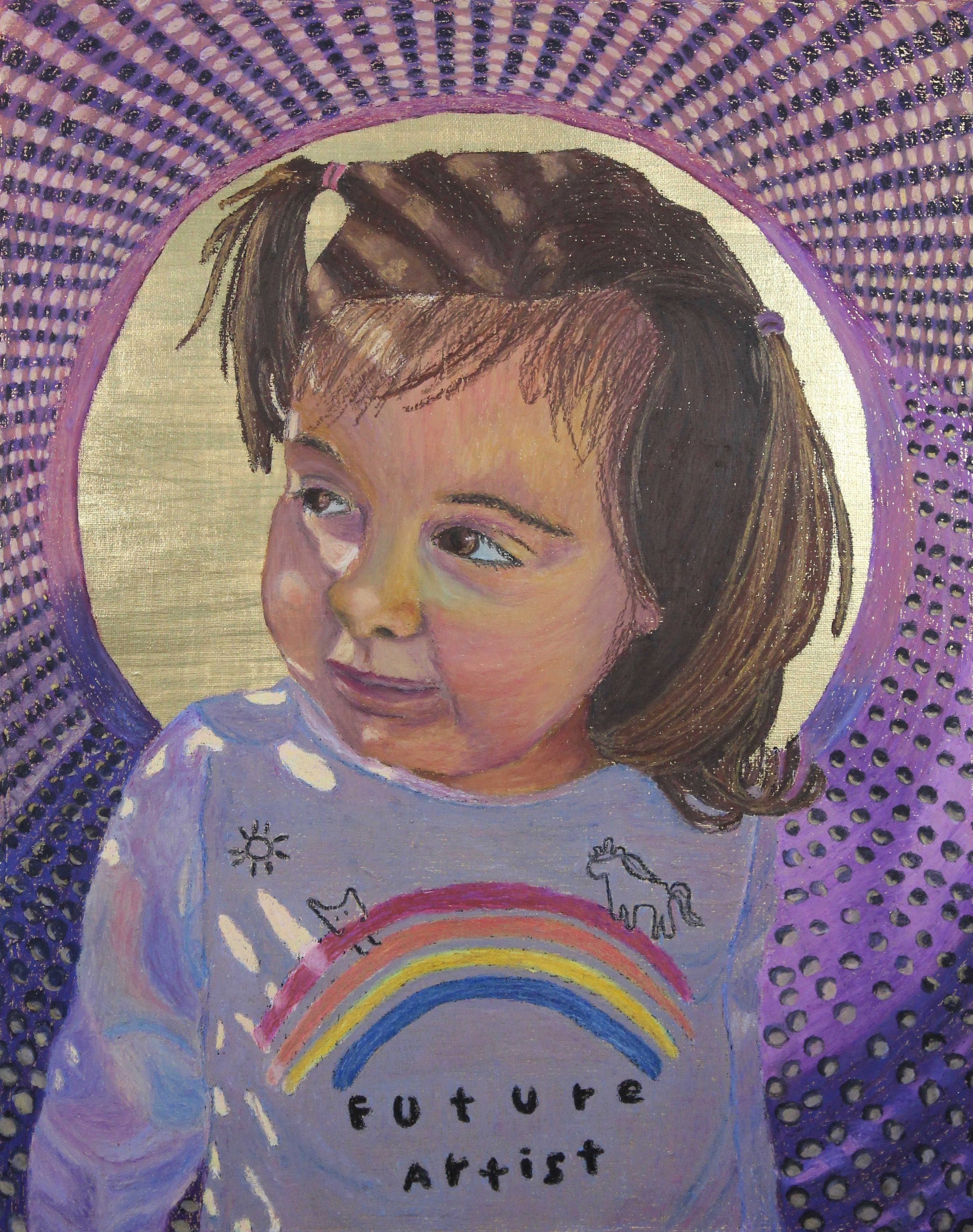 The Purple Tunnel
Oil Patel and gold leaf
16x20
2019