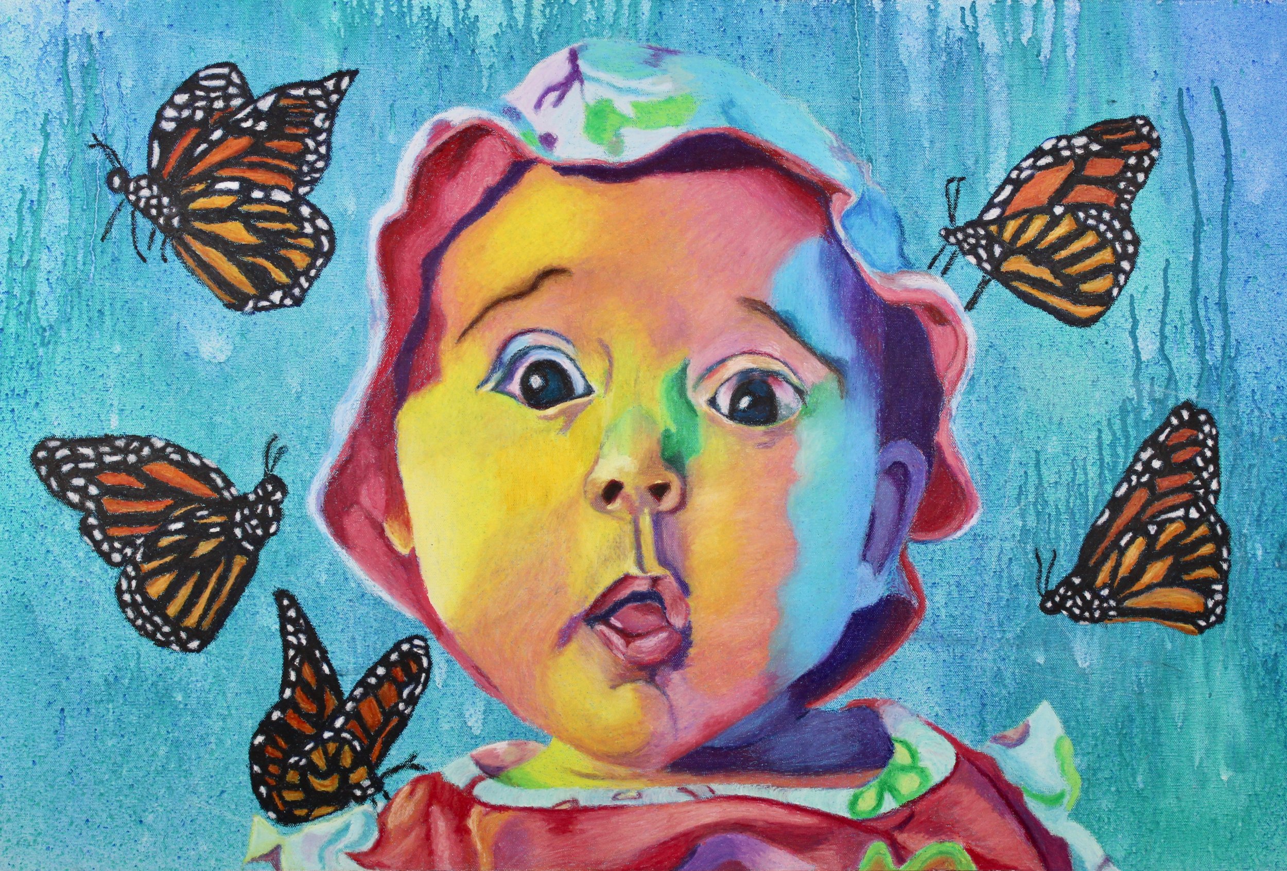 Surprise
Oil Pastel and Acrylic Paint
20x36
2018