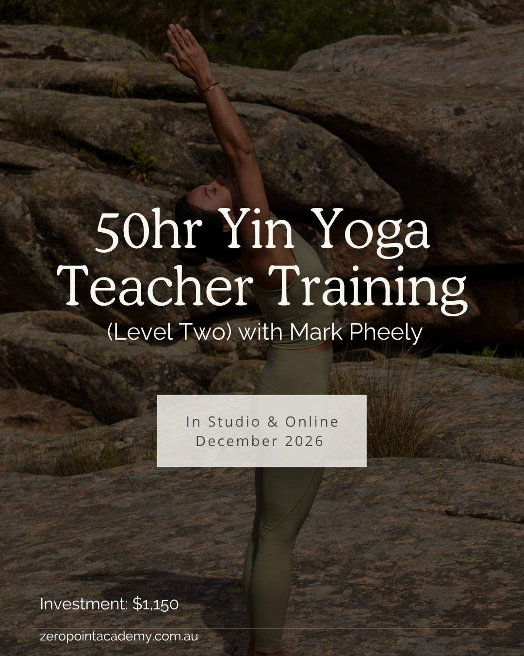 50 Hour (Level Two) Yin Yoga Teacher Training with Mark Pheely