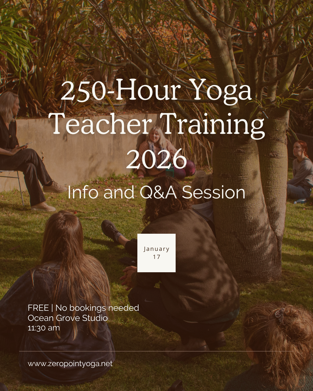 2026 250-hour Yoga Teacher Training | Info and Q&amp;A Session
