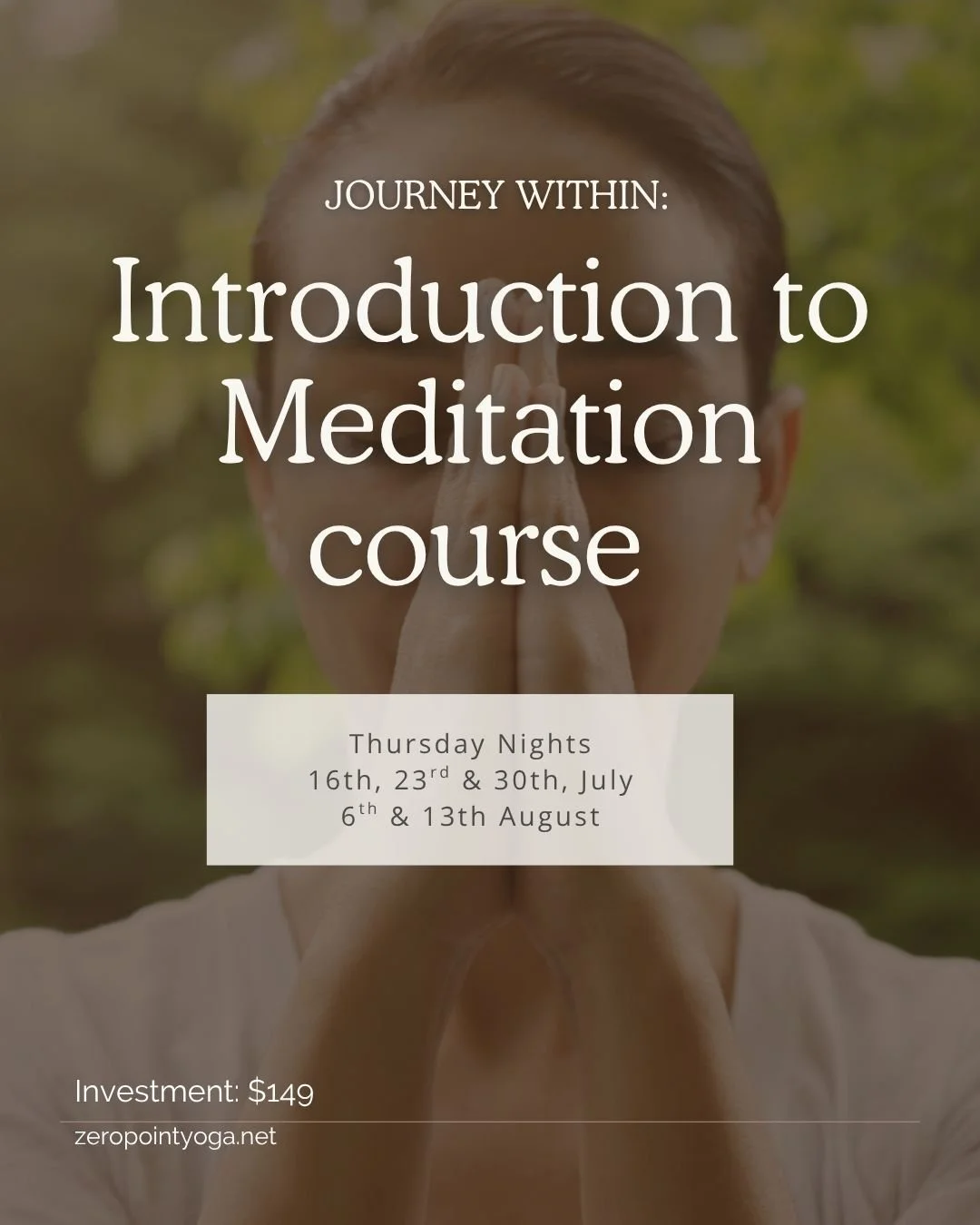 A 5 week Introduction to Meditation