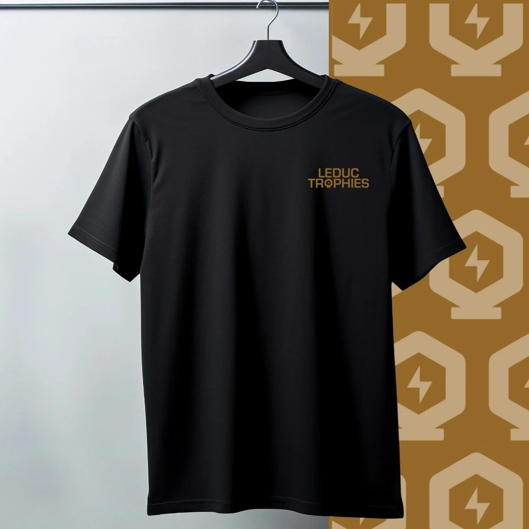 Working with the owners of Leduc Trophies on their rebrand in 2025 was such a rewarding journey. Owners like these pour their hearts into the community, and it was an honour for Jessica and Kristin from Market House Ltd. to help bring their new visio