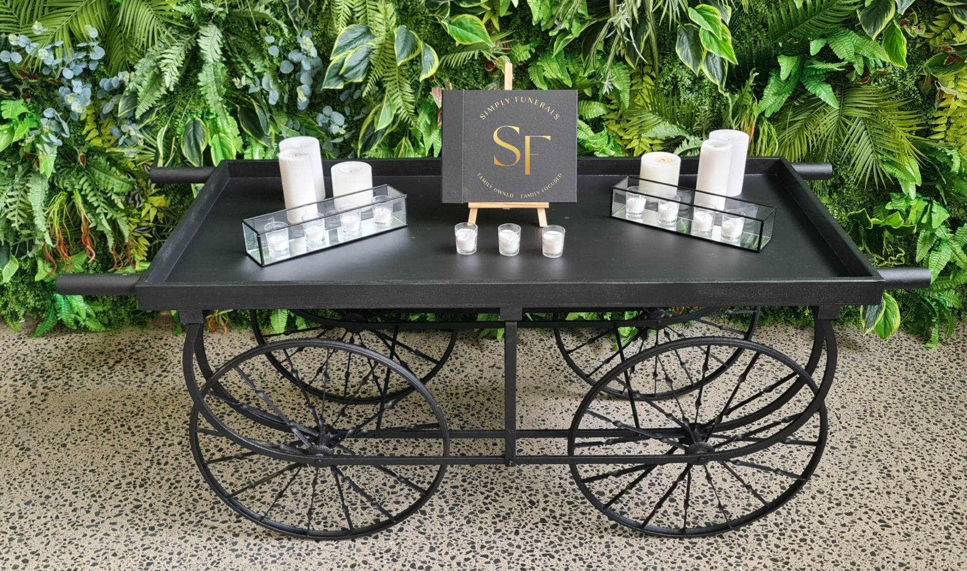 Simply Funerals service display