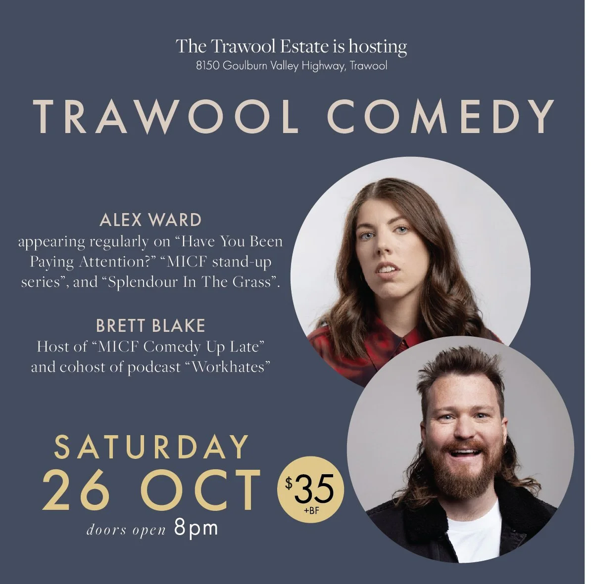 Comedy at Trawool - Alex Ward &amp; Brett Blake