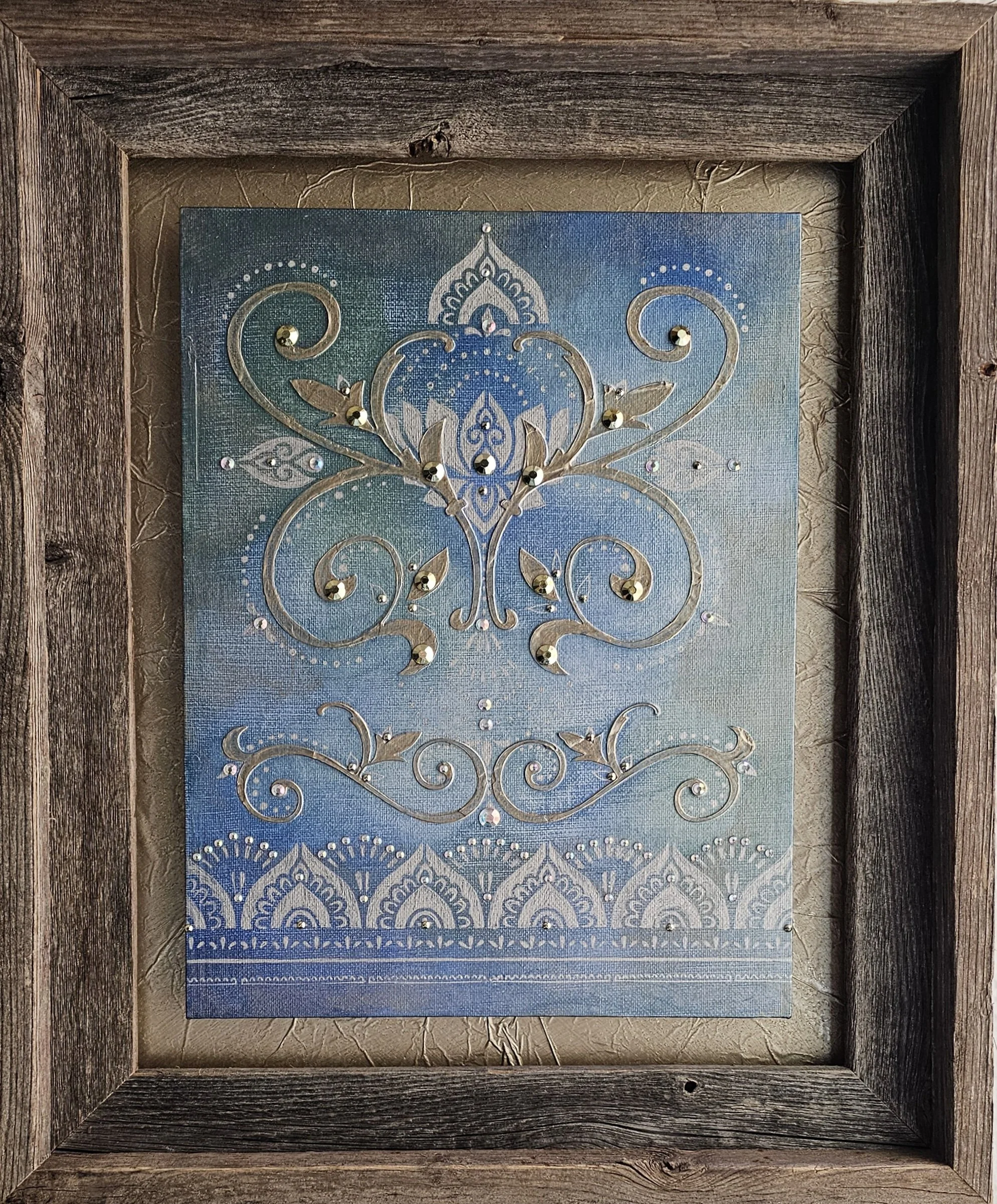 Blue Sari 14.5x17" $249