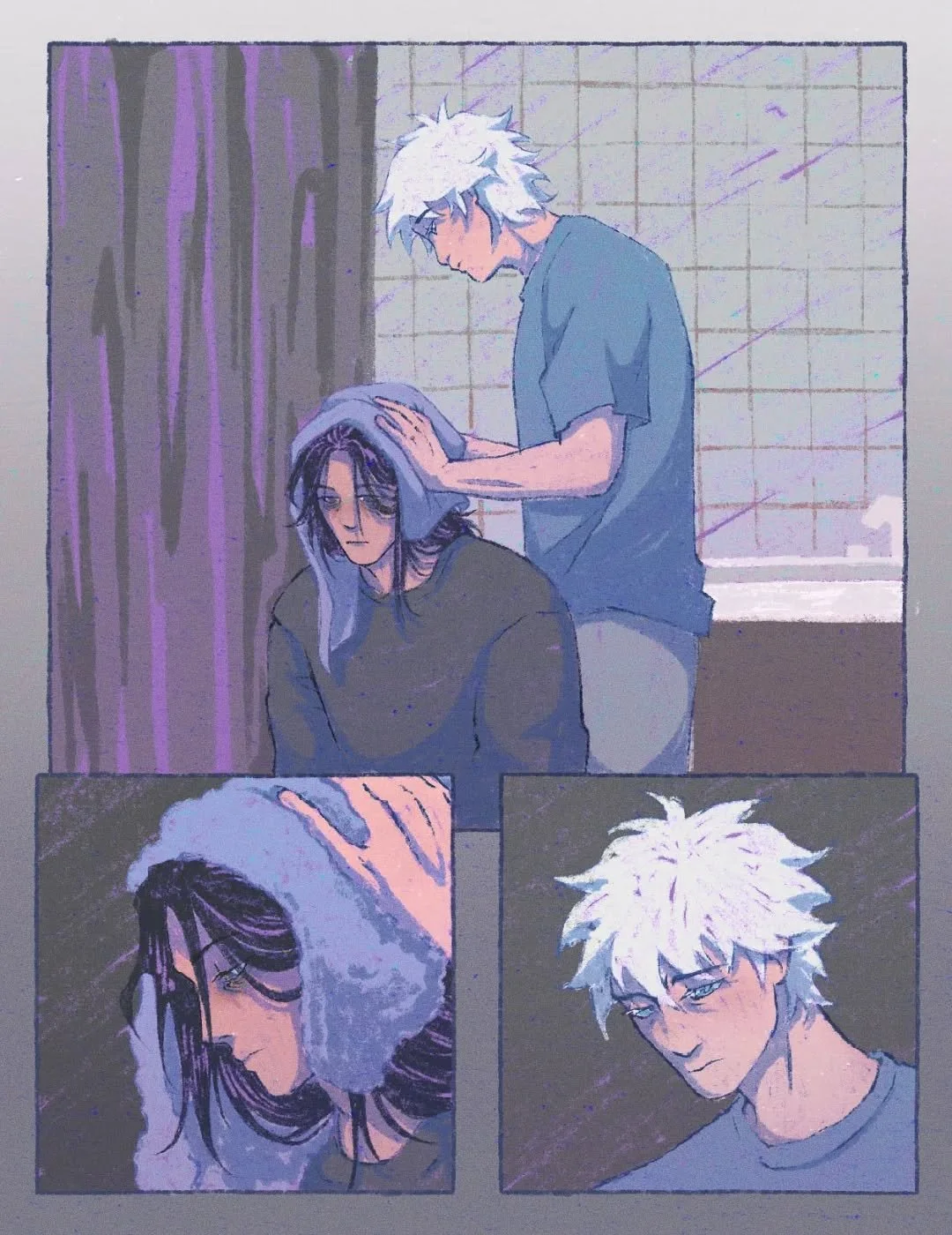 Range of JJK doodles :)
.
.
The one with the 2 face holding drawings are especially funky because the top one i did a couple days ago, the bottom was almost a year ago after the hidden inventory movie
.
.
#jujutsukaisen #satosugu #gojosatoru #getosug