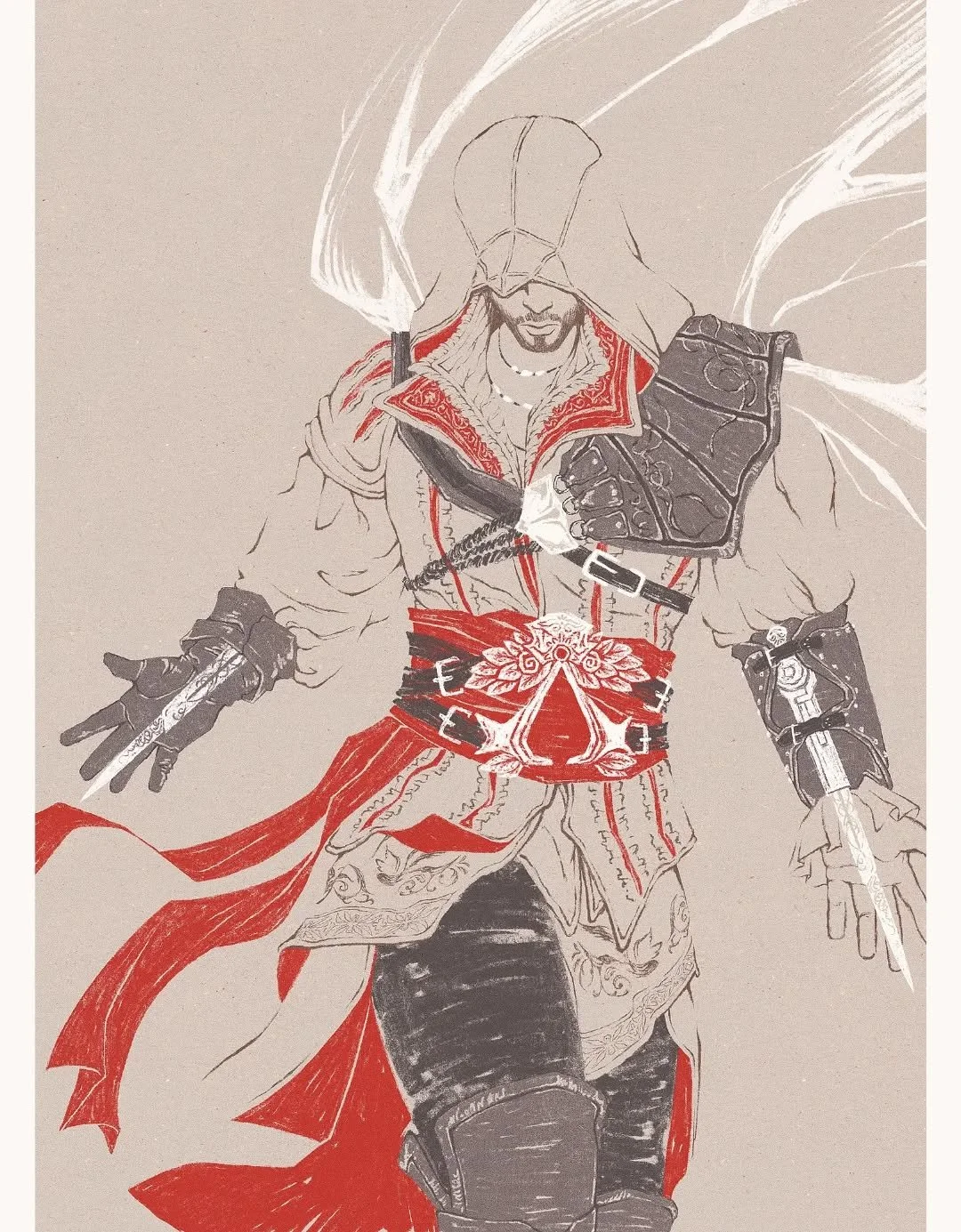 This one goes out to the creeders, the haystack divers, the horse stealers 
.
Prints in the near future 
.
.
I want everyone to know, in spite of the immense ezio respect in this illo, Altair is my #1 forever 
.
.
.
#ezioauditore #assasinscreed #ezio