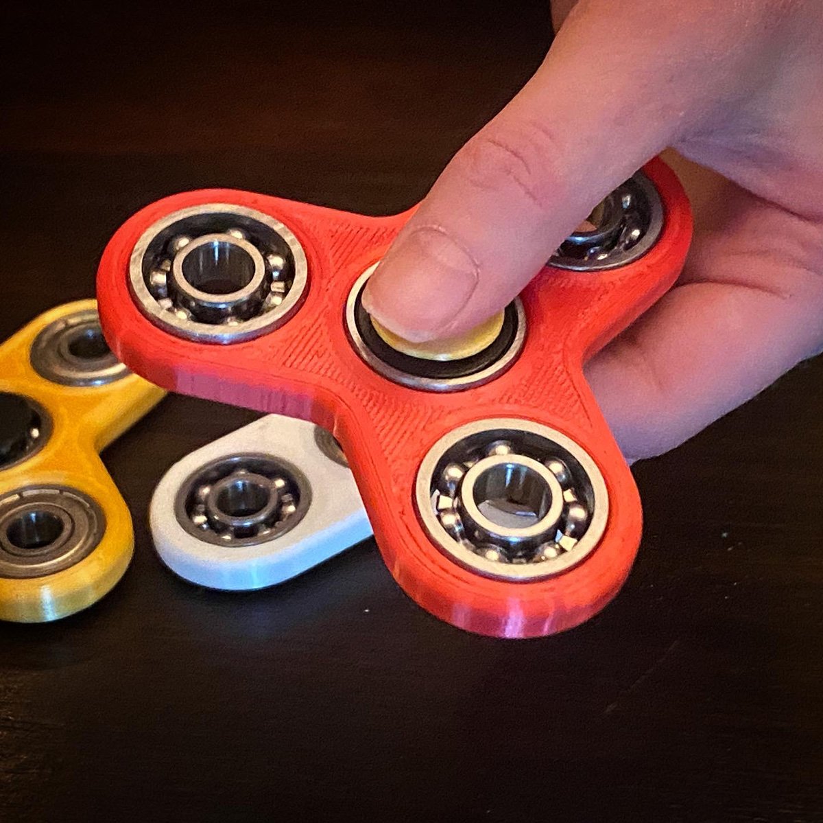 After getting used to my 3d printer I started printing out fidget spinners. Like all of my prints, I've been downloading the models from Thingverse and getting additional instructions on how to print each item. These fidgets required me to purchase 6