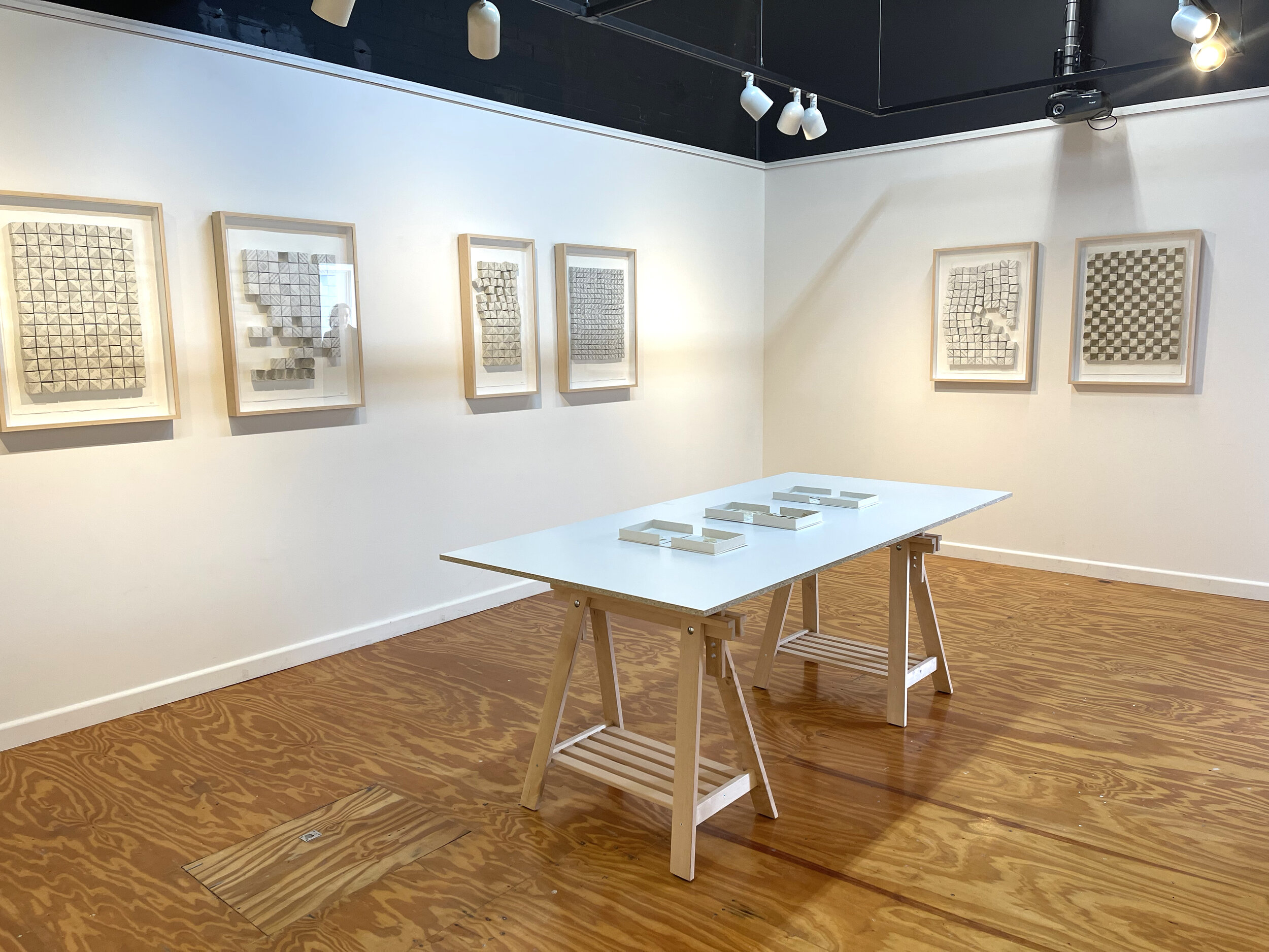 fold/unfold exhibition install shot