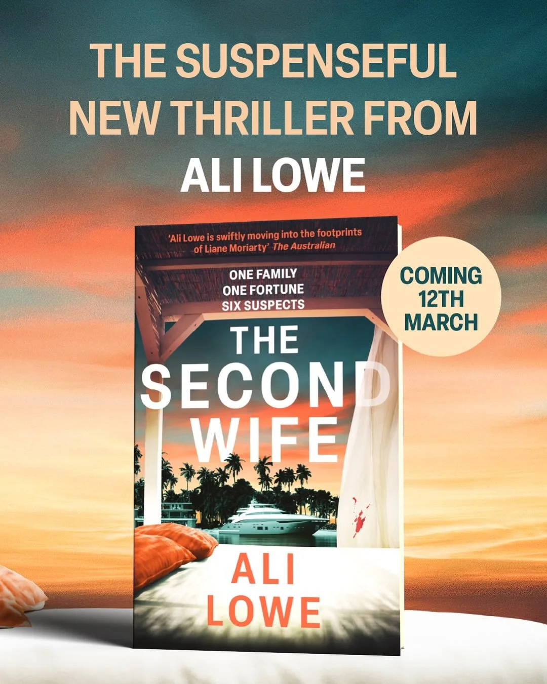HERE SHE IS! I&rsquo;m so excited to share the cover of my new book, THE SECOND WIFE. I can&rsquo;t tell you how much I love this cover because it captures the essence of the novel completely - think filthy rich people, the dark side of cruise ship l