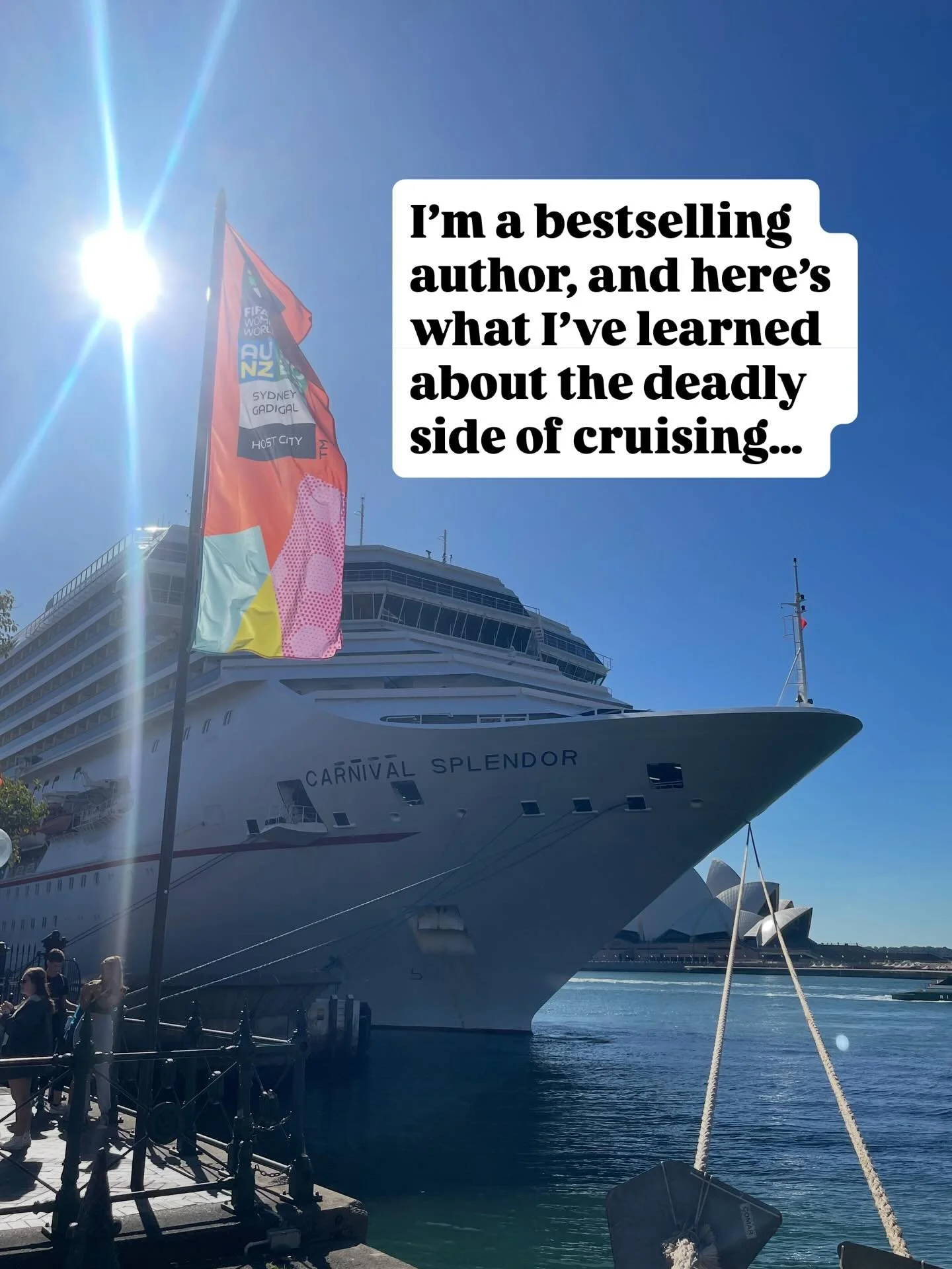 Not all cruise ships are deadly, obviously, but the Titan Pacifica certainly is - and I needed all of the above research to bring my fictional ship to life. 

There are only 59 days until THE SECOND WIFE is on sale in Australia and New Zealand! Link 
