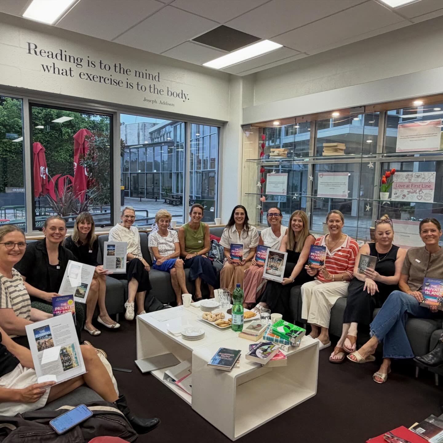 Thank you so much to @queenwoodschool for choosing The Private Island for book club - I loved coming along for a chat in the gorgeous Q library. Thanks to all the lovely mums who came along and for the tea and biccies. I&rsquo;ve said it once and I&r