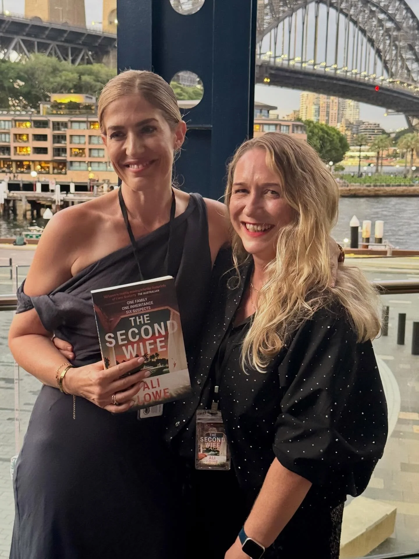 Just coming up for air after the most lovely launch for The Second Wife against a backdrop of the Sydney Harbour Bridge (which I may or may not have planned the launch to coincide with a luxury cruise liner being in port).
The hugest of thanks to my 