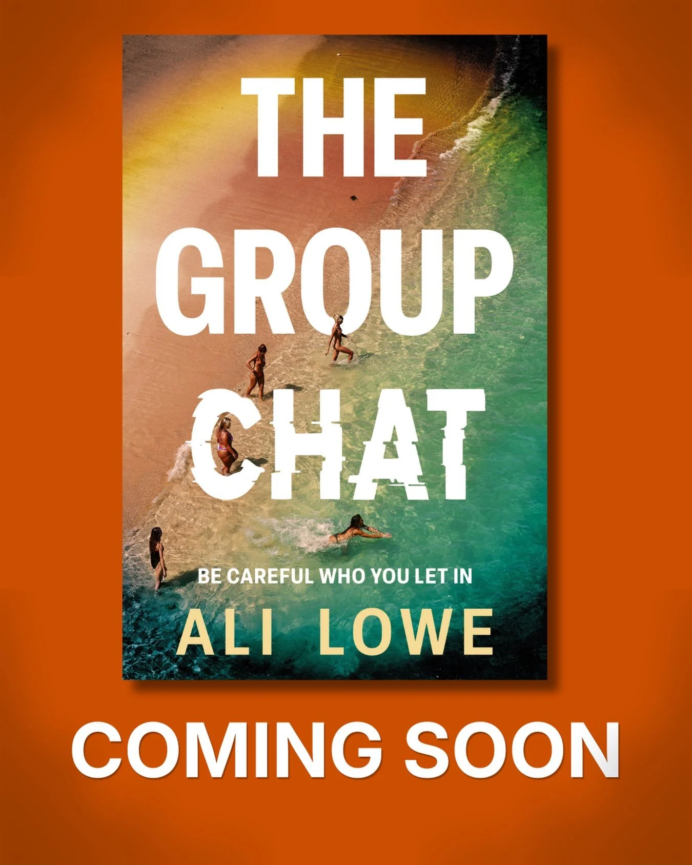 Coming in February, my new book The Group Chat. It&rsquo;s a novel about friendship and obsession, and comes with a warning: be careful who you let in.

I started writing this book with no plan, just three words, The Group Chat, on the title page of 