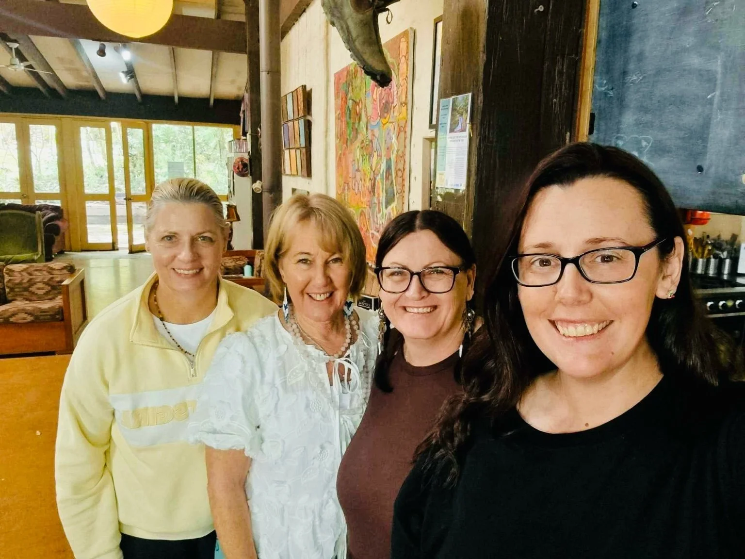 Simone, Penny-maree, Romy & Katie | At our Art ad Wellness Retreat 2025