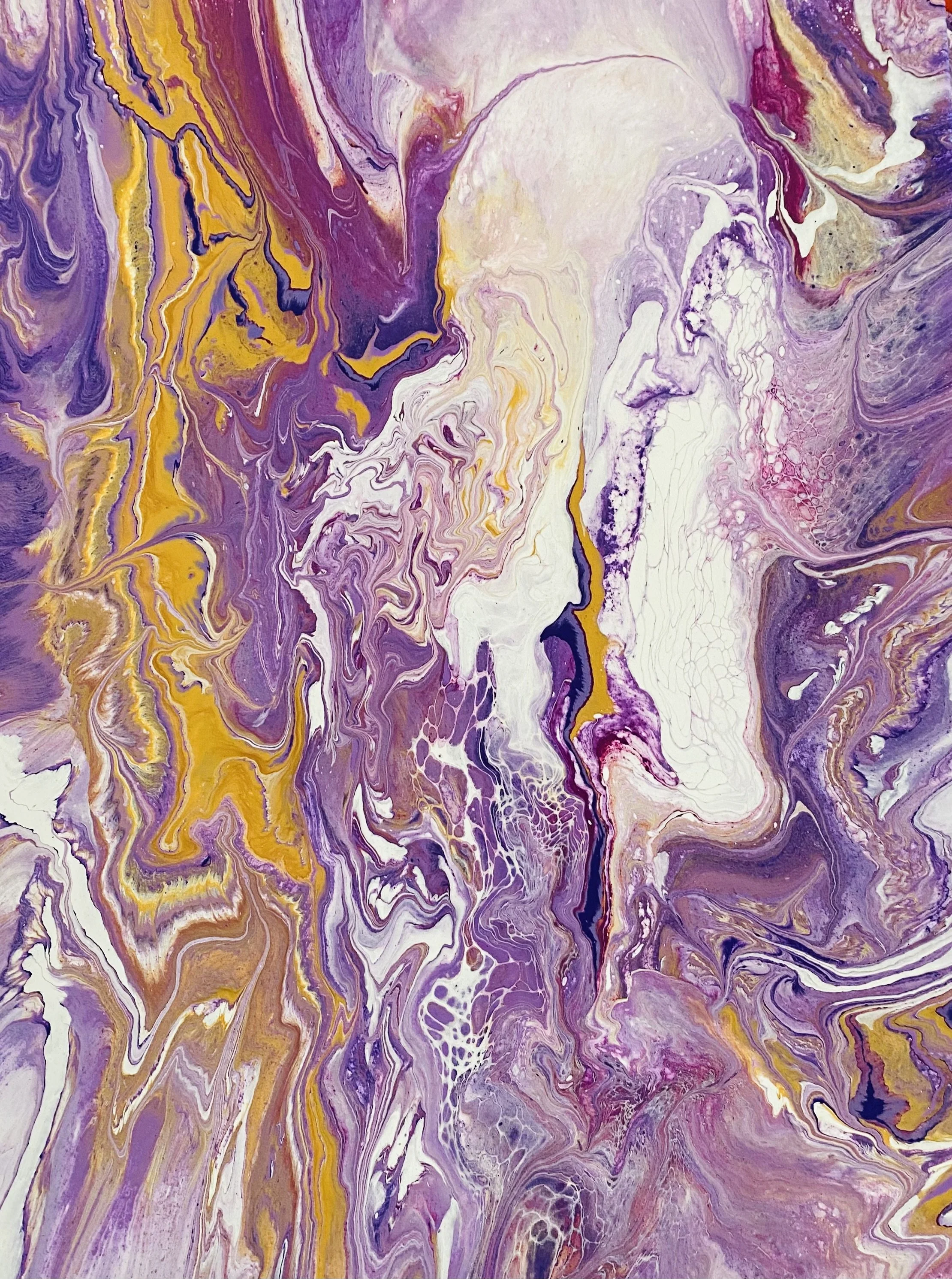 Ava's Award Winning Artwork | Paint, Play & Pour Workshop