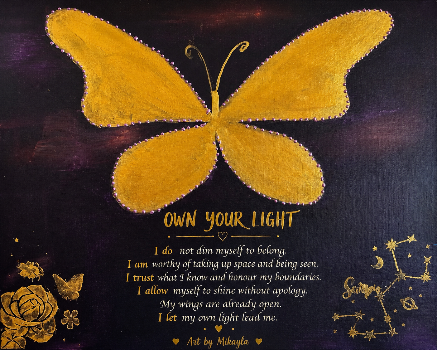 Art by Mikayla - Being Me | The Butterfly Effect Workshop