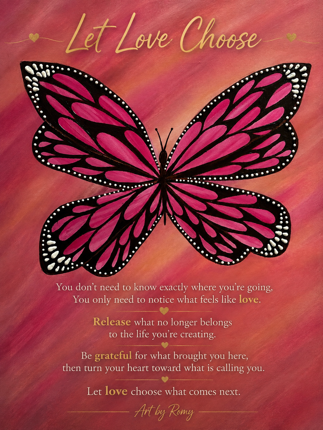 Art by Romy - Love | The Butterfly Effect Workshop