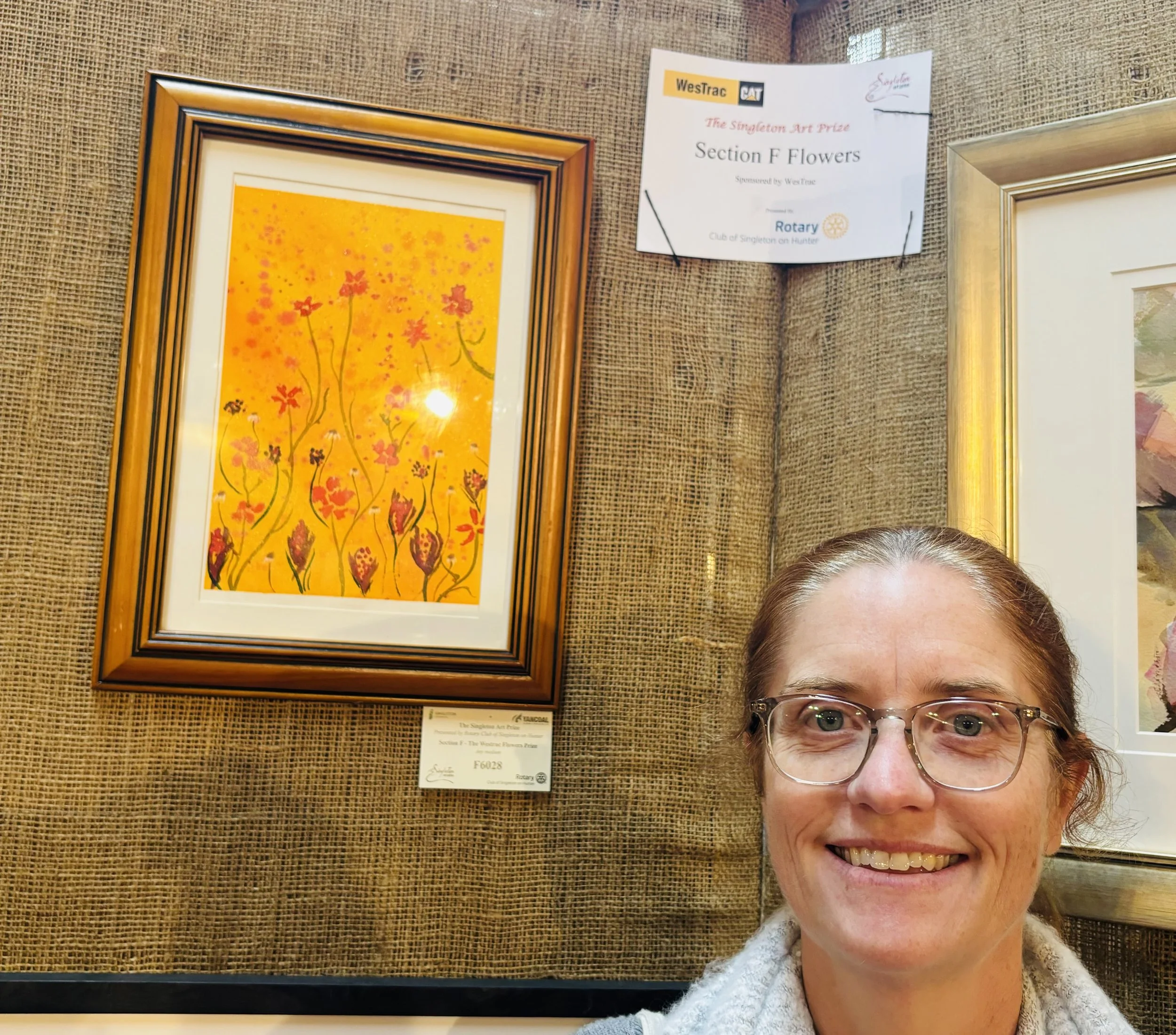 Tanya and her Wonder Watercolour Art | Submitted into Singletons Art Exhibition 