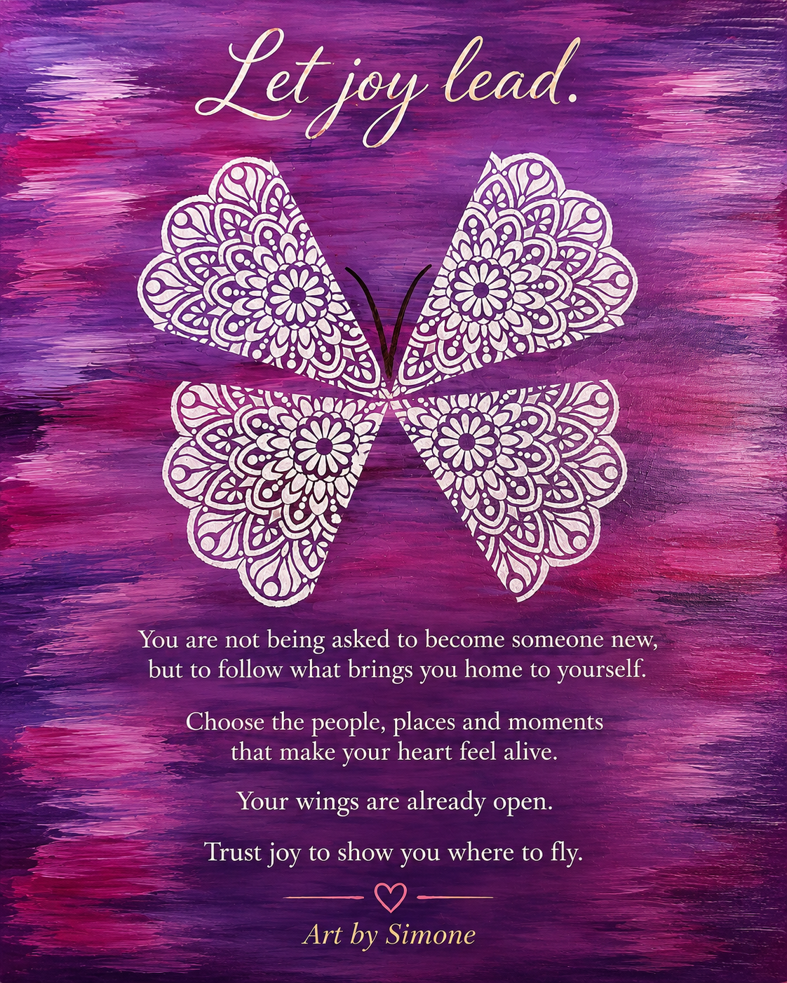 Art by Simone - Joy | The Butterfly Effect Workshop