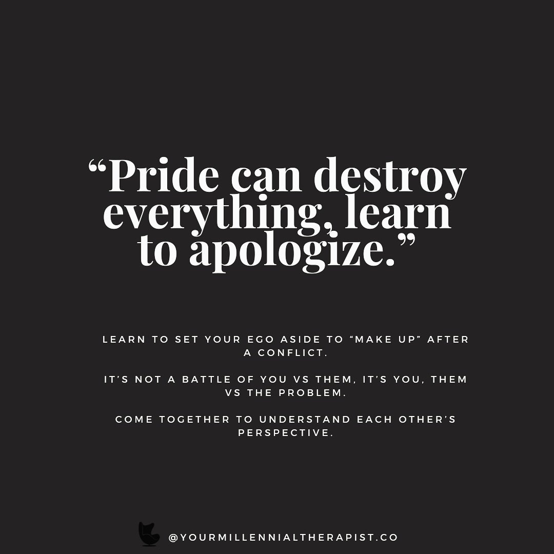 &ldquo;Choose discomfort over resentment.&rdquo;

Don&rsquo;t let your ego get in the way of your communication.

Don&rsquo;t let discomfort stop you from trying to communicate in a different way.

Don&rsquo;t let your own assumptions be assumed as r