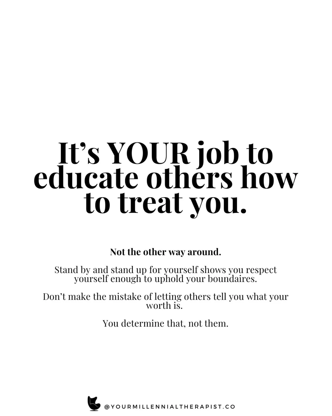 You model how you want to be treated.

Im a firm believer of this now.

Never let anyone&rsquo;s disrespect &amp; mistreatment be a reflection of your worth.

Context matters sure.

But learn to differentiate between what&rsquo;s YOURS and what&rsquo