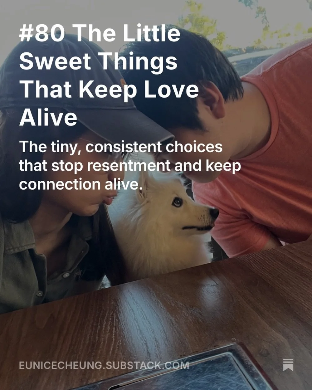 Accumulated emotional debt is the worst enemy of a relationship.

The biggest issue I see is, couples fighting all the unmet needs that have piled up for weeks, months.

When a relationship lacks sweetness, small gestures of appreciation and acknowle