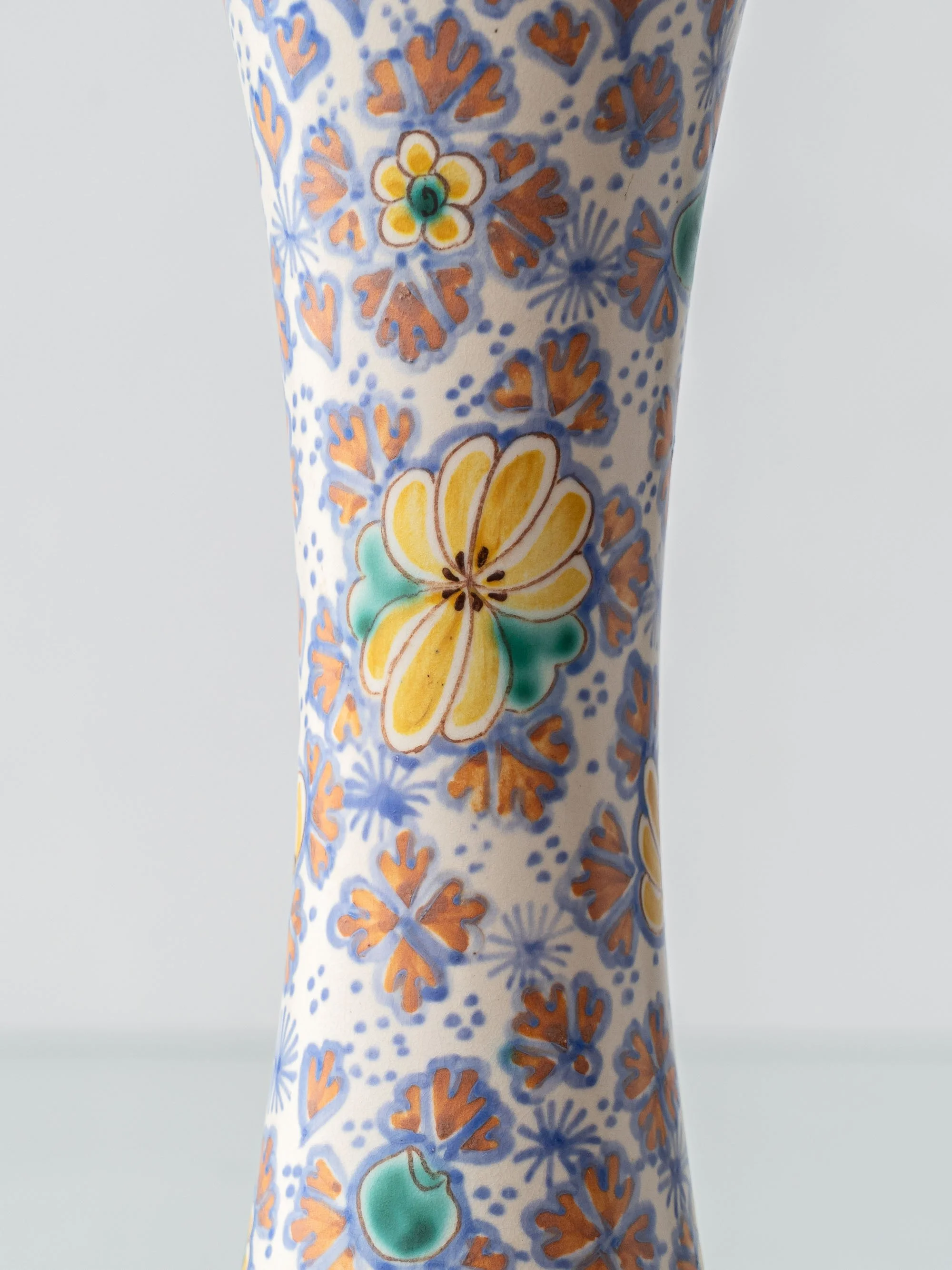 Dutch Gouda PZH Art Deco Antique Ceramic Table Lamp Pair — Nizza