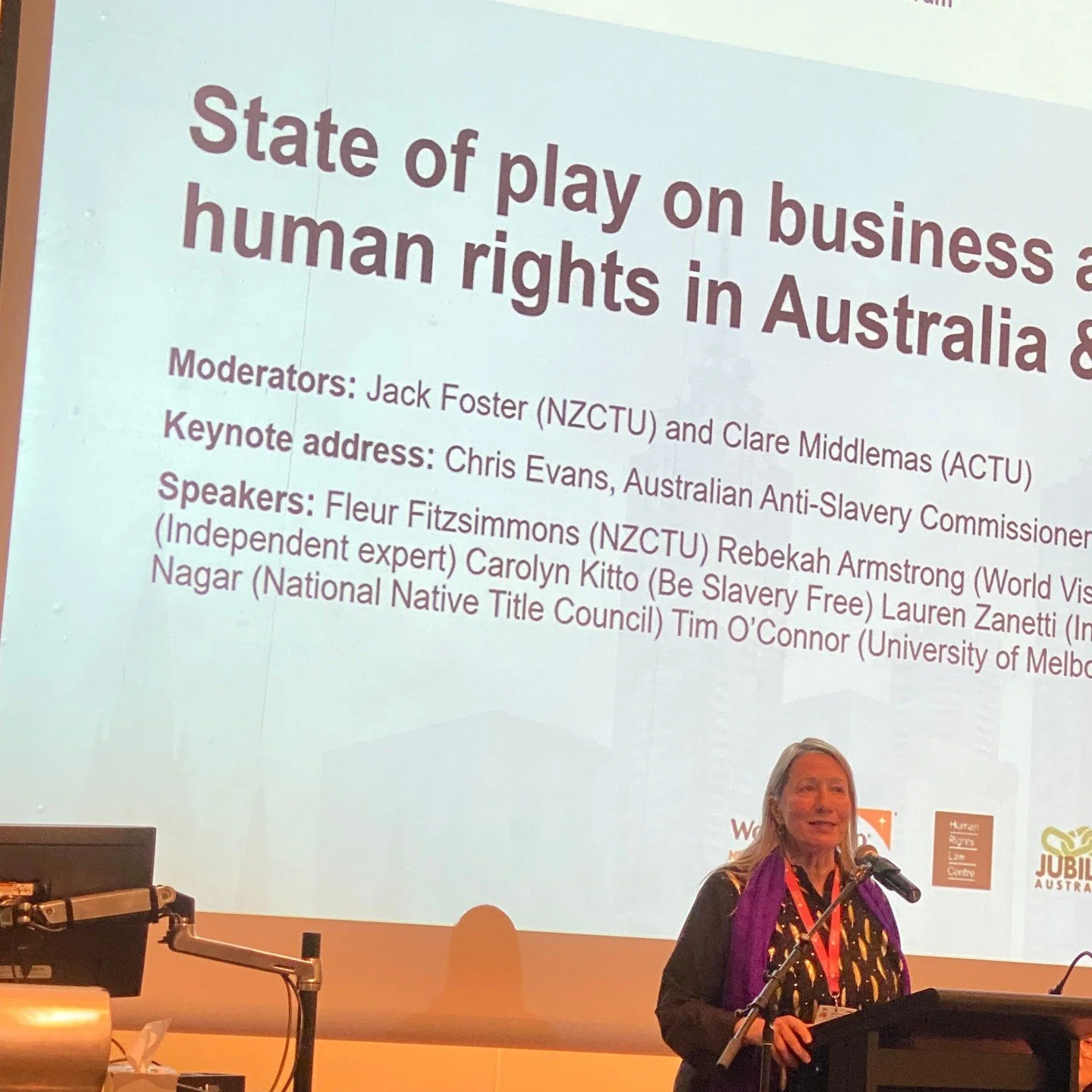 Kicking off the UN Business &amp; Human Rights Regional Forum in Melbourne today!⁠
⁠
We're proud to have our Co-Director, Carolyn Kitto OAM, on the panel, contributing her insights and leadership.⁠
⁠
It&rsquo;s a privilege to be in dialogue with busi