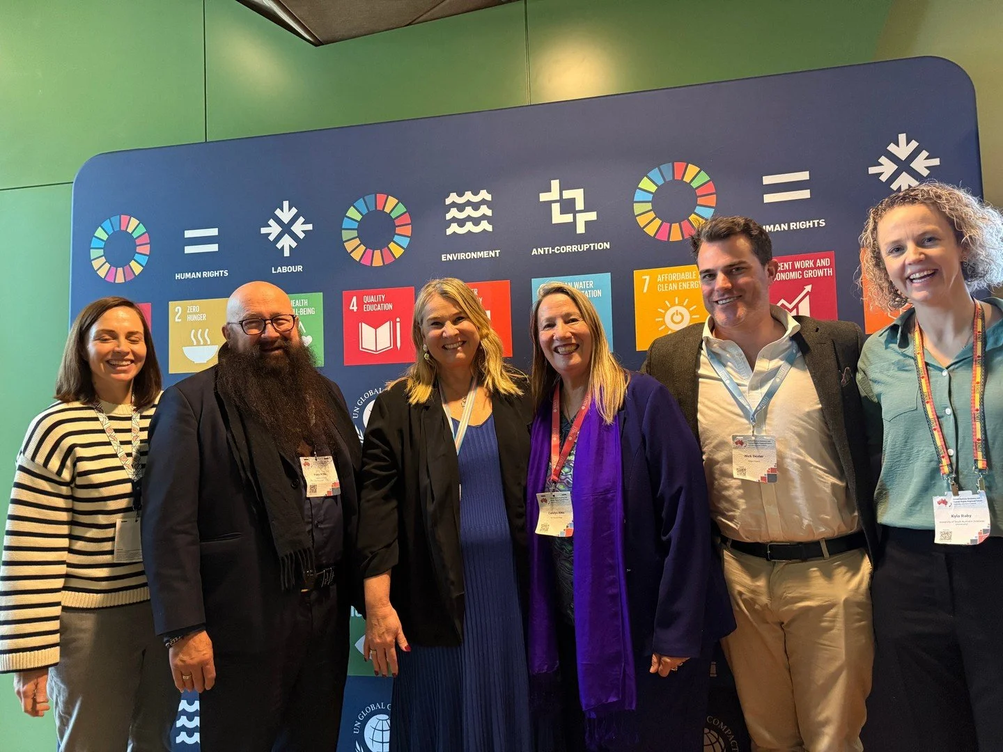 Our super happy (and seriously talented!) team at the UN Business &amp; Human Rights Forum in Melbourne 😄⁠
⁠
⁠
From tech and advocacy to investor relations, academia, civil society, and business &mdash; we&rsquo;re proud to bring diverse expertise t