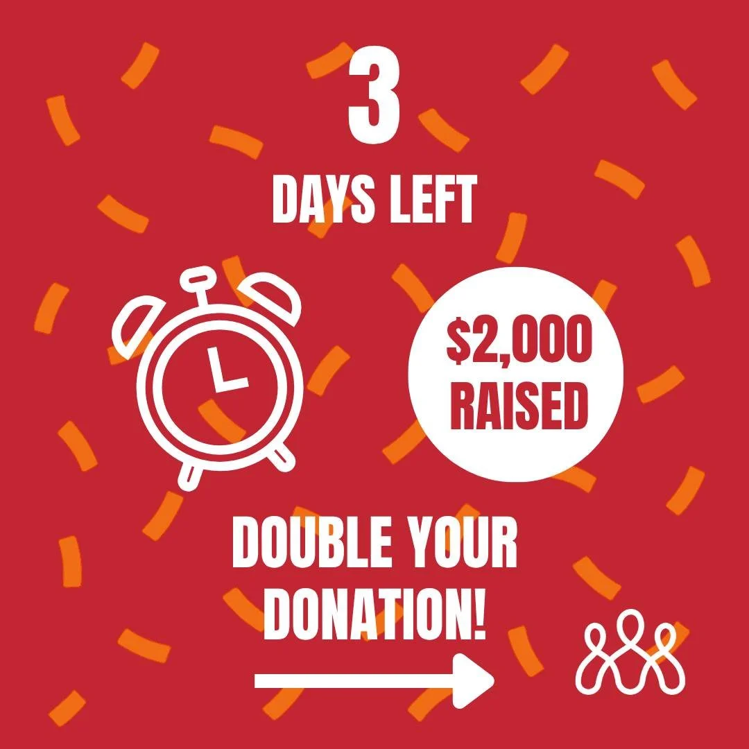 ⏳ Only 3 days left to double your impact!

Thanks to EthicalJobs.com.au, every donation is matched&mdash;but only until noon this Thursday, October 16.
We&rsquo;ve already raised $2,000&mdash;can you help us reach $5,000?

💥 $1 = $2
🎯 Goal: $5,000

