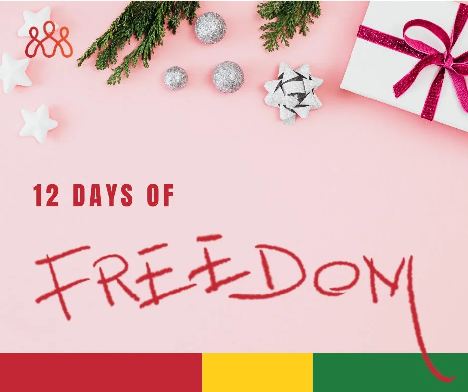 🎄✨ 12 Days of Freedom starts today!⁠
⁠
This Christmas, let&rsquo;s make freedom part of the feast. Every day for the next 12 weekdays, we&rsquo;ll share practical tips to help YOU take action against modern slavery&mdash;from choosing ethical seafoo