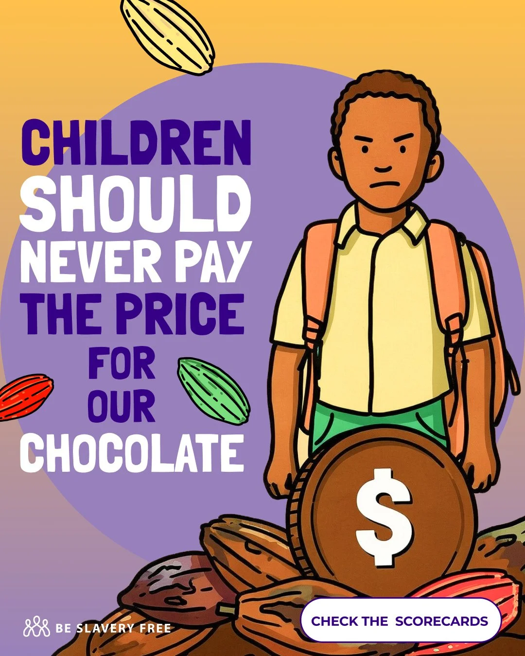 More than 1.5 million children are working on cocoa farms &mdash; missing school, exposed to hazardous work, and denied their childhoods.⁠
⁠
Globally, official estimates say 138 million children are in child labour.⁠
But newer research suggests the n