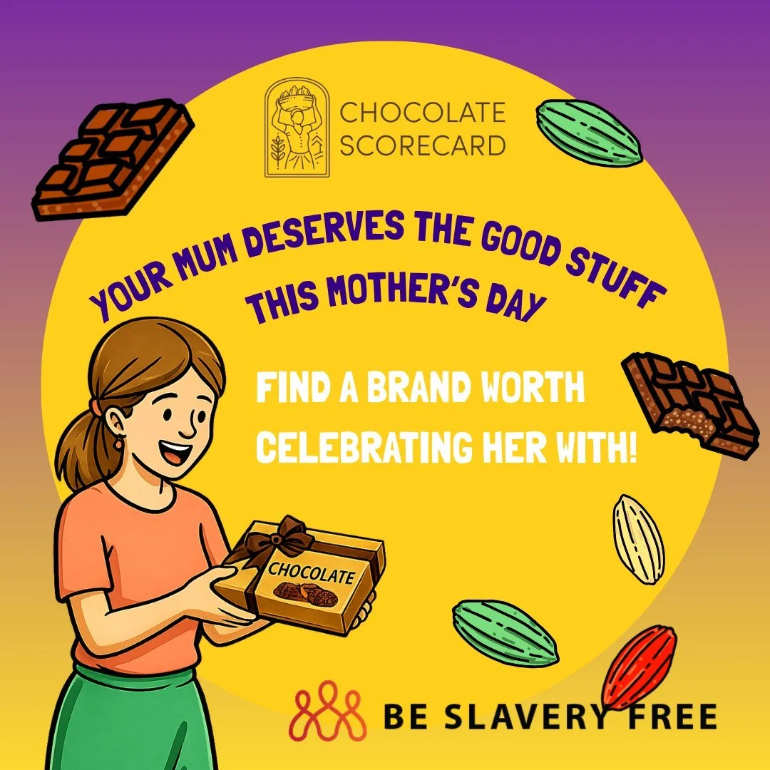 Mum deserves the good stuff this Mother's Day 🍫
But here's the thing: not all chocolate is as sweet as it seems. Behind some of the world's most popular bars are child labour, harmful pesticides, and companies with zero accountability.
This year, sk