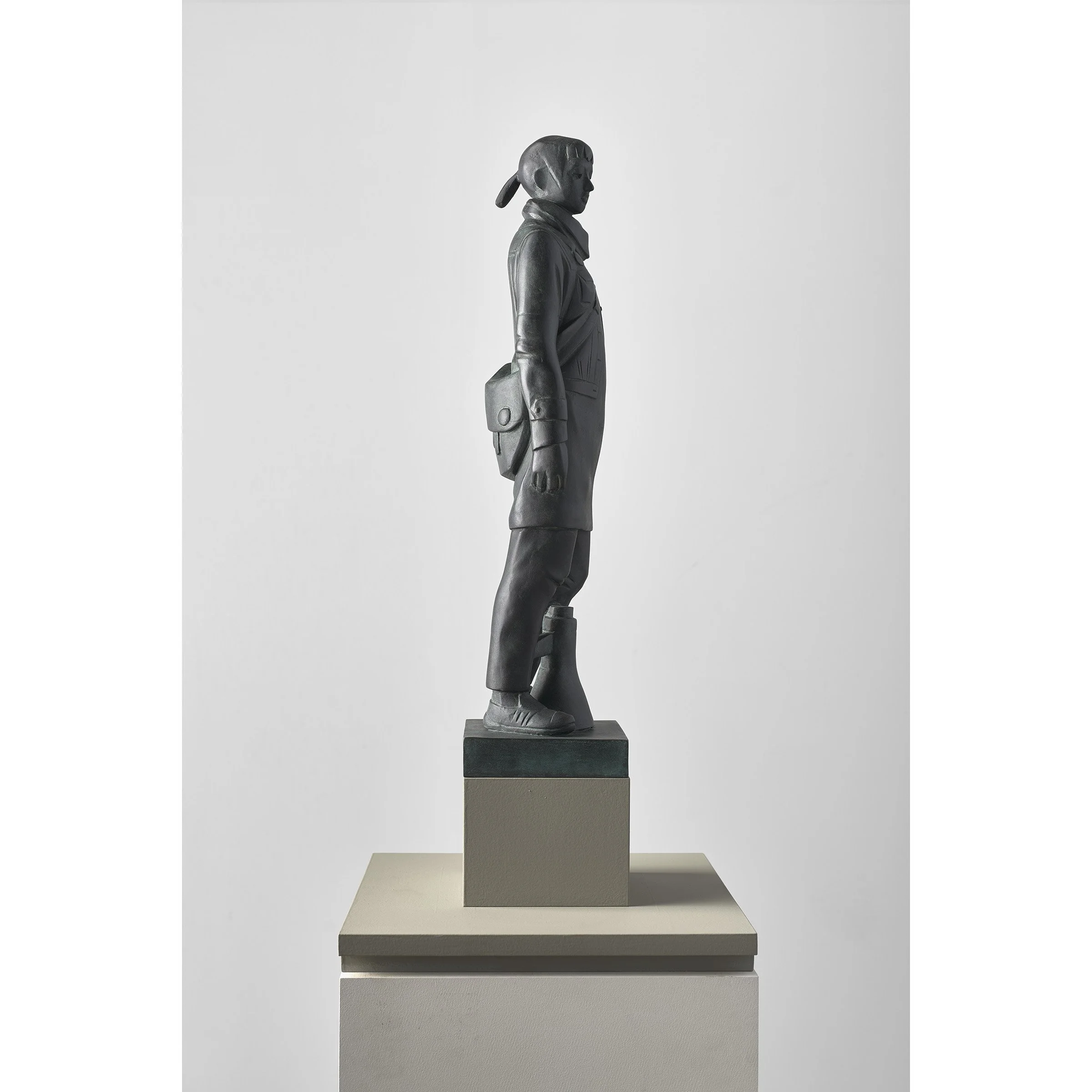 Model for a Monument (Salvation of the State), 2023, bronze, MDF, paint, 74 x 35 x 35cm