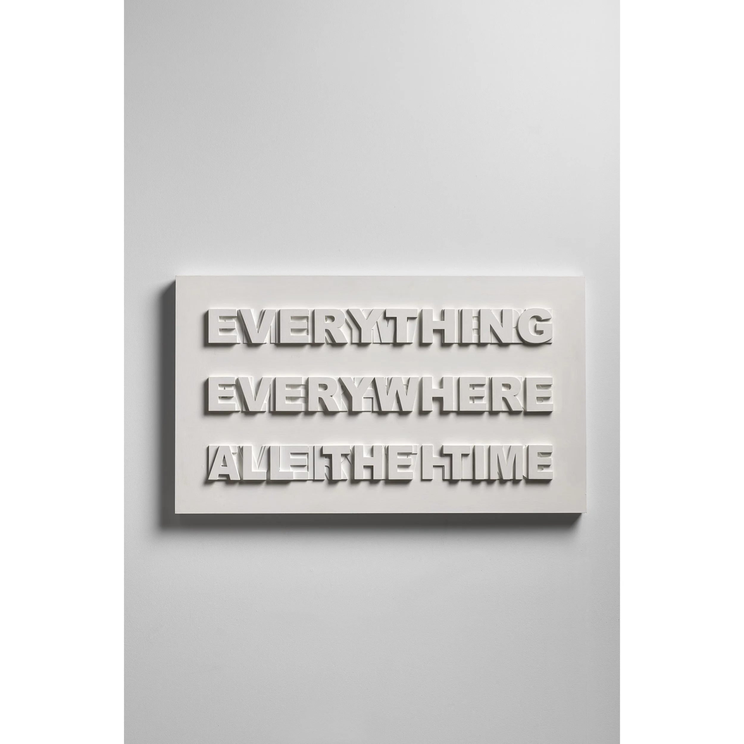 Everything Everywhere All The Time, 2025, laser-cut MDF, paint53 x 91cm