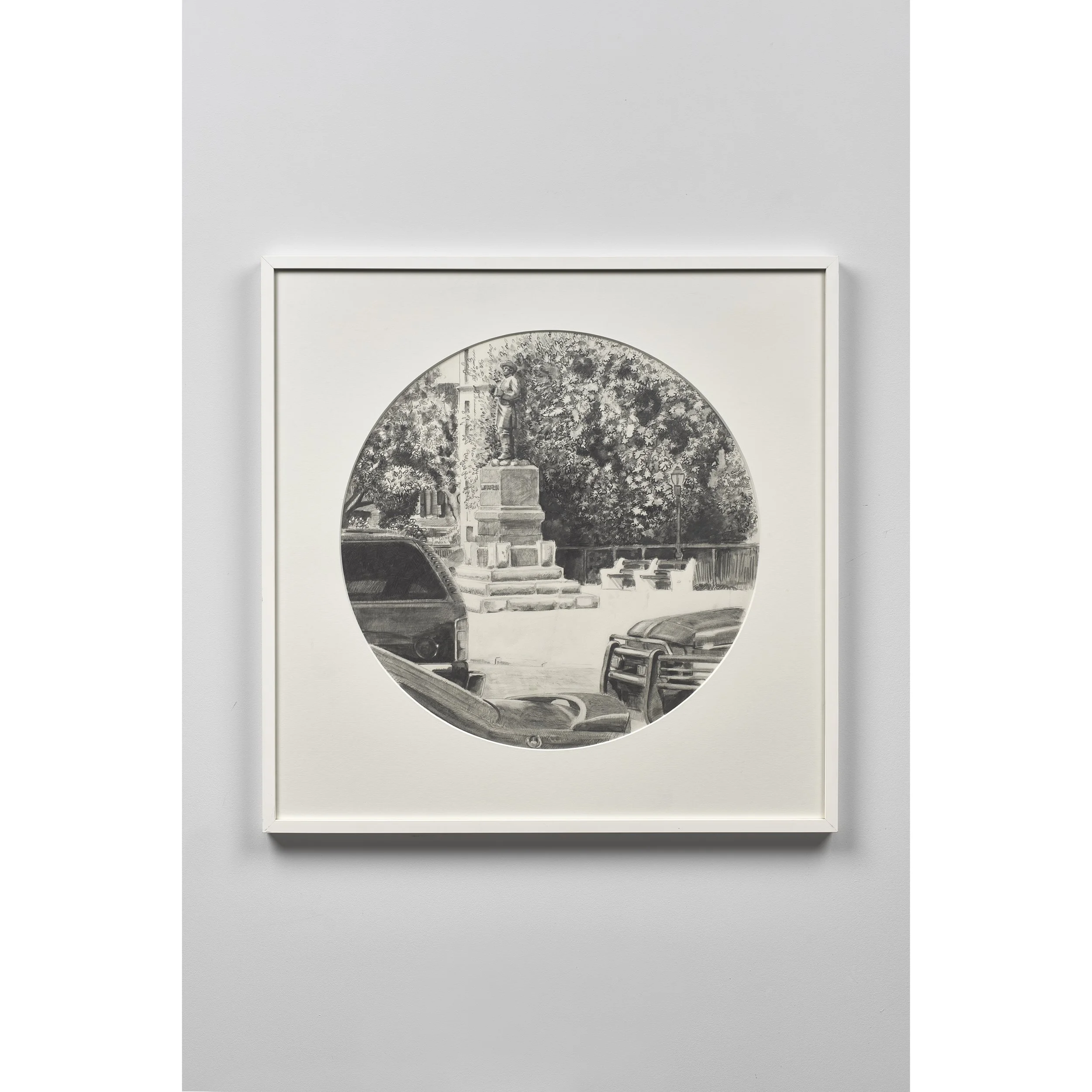 General Warren, 2006, pencil on paper, 52 cm diameter