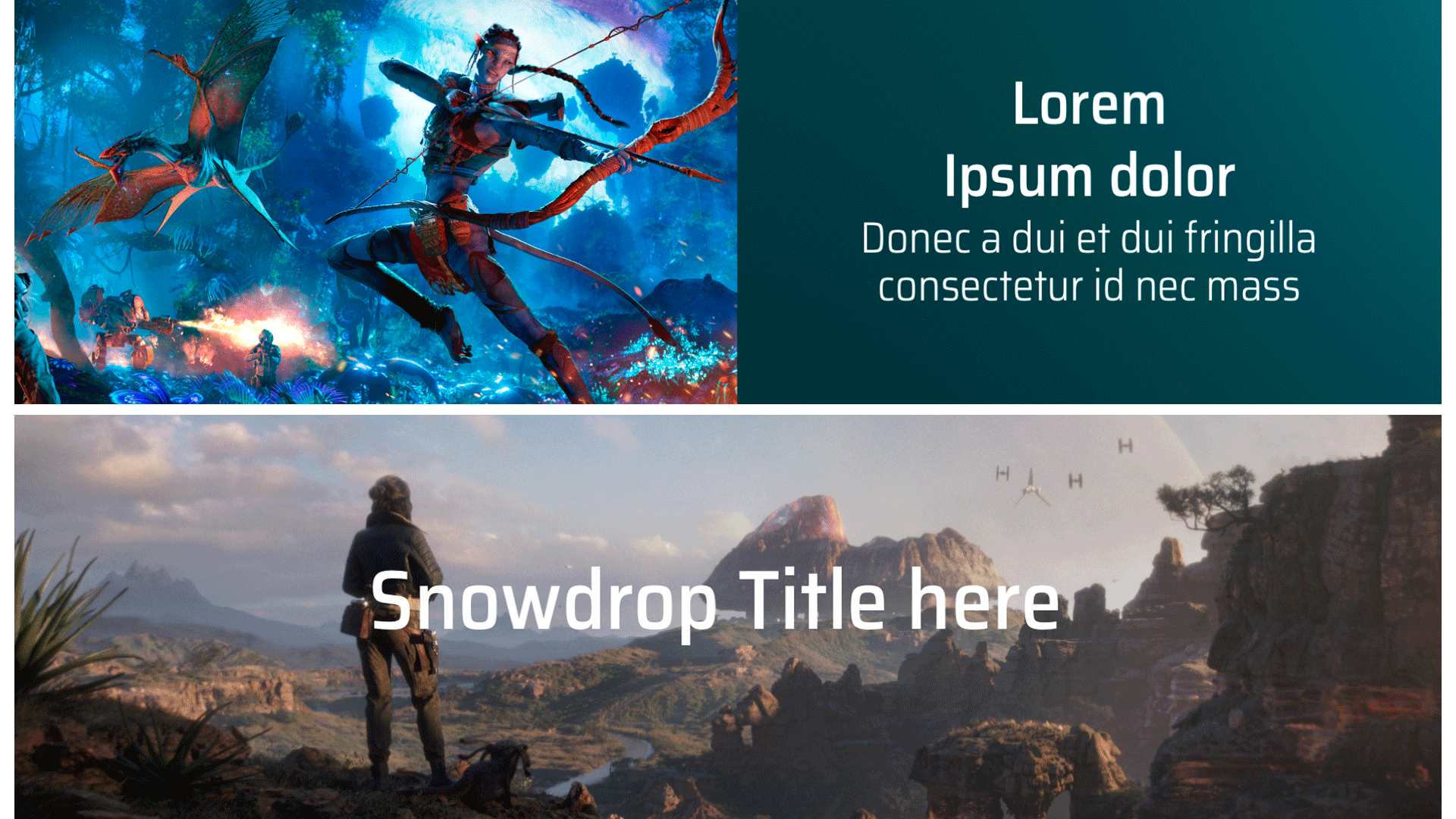Design Templates for easy customisation