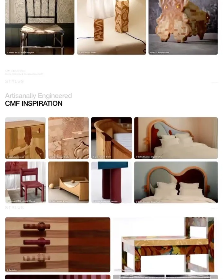 Recent work for @wearestylus 
Colours, Materials and Finishes. Interior Trends 2026

Love that part of my work. Diving deep into what consumers love and want. Reporting on the latest design innovations. And translating it into the colour and material